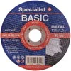 Specialist+ Met.pj. diskas BASIC 125x1x22 mm
