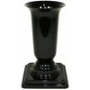 FORM PLASTIC Vaza Dama D13cm/H26.7cm juoda su met. atsp.