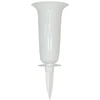 FORM PLASTIC Vaza Dama įsmeigiama į žemę D13cm/H32.7cm balta