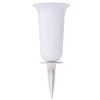 FORM PLASTIC Vaza Dama įsmeigiama į žemę D13cm/H32.7cm balta