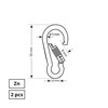 Haushalt Schell CARABINER 5X50 MM ZP WITH NUT 2DD