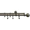 Domoletti DOUBLE CURTAIN RAIL SET F511887 180CM