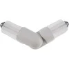 Kampinė jungtis DOMOLETTI 90180165, Ø19 mm, balta