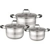 Domoletti 6PCS STAINLESS STEEL COOKWARE SET