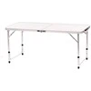 Kempingo stalas Outliner NHT7008, baltas/sidabrinis, 120 cm x 60 cm x 40 - 70 cm