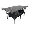 Kempingo stalas Outliner Kempingas, juodas, 120 cm x 55 cm x 50 cm