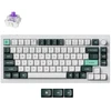Žaidimų klaviatūra Keychron Q1 HE Gateron Double-Rail Magnetic belaidė magnetinė-mechaninė su apšvietimu, balta