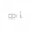 Klein HW reversinis peilis KCR08, 12 × 7,5 × 1,5 mm