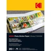 Kodak Photo Sticker Paper Gloss 120gsm A6x20 (3510652)
