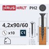 Haushalt „Memorysolution“ gipso kartono plokštė medienai 4,2x90/60, 10 vnt., O2