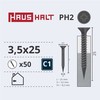 Haushalt Sourcing DRYWALL SCREW FOR METAL 3.5X25 50PCS O1