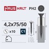 Haushalt Sourcing DRYWALL SCREW FOR MET 4.2X75/50 10PCS O2