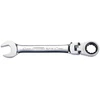 Kombinuotas terkšlinis raktas lanksčia galvute GEAR+ 17mm, KS Tools