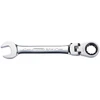 Kombinuotas terkšlinis raktas lanksčia galvute GEAR+ 19mm, KS Tools