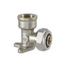 Tvirtinama užveržiama alkūnė TDM Brass 1080, 90 °, 20mm x 1/2", žalvaris/nikelis