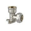 Tvirtinama užveržiama alkūnė TDM Brass 1080, 90 °, 20mm x 1/2", žalvaris/nikelis