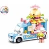 Konstruktorius Sluban Burger car M38-B0993B, plastikas