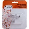 Kontaktinė šakutė Okko CAT5E 8P8C, RJ-45, skaidri, 6 vnt.