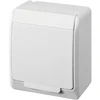 Kištukinis lizdas Elektro-Plast Hermes 0324-02, su įžeminimu, IP44, balta sp.