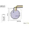 Liregus Kištukinis lizdas EPSILON, SCHUKO lizdas ir USB A+C įkroviklis 17W, be rėmelio, baltas