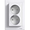 Schneider Electric Schneider Asfora rozetė 1+1 balta