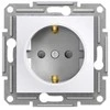 Lizdas Schneider Electric Asfora EPH2970221, įžemintas lizdas, baltos spalvos.