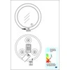 Kosmetinis veidrodis RIDDER MULAN S 0300320, LED