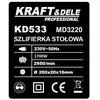 KRAFT & DELE Kraftdele šlifuoklis STOŁOWA TARCZOWA KAMIENIOWA 200MM KD533