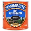 Metalo gruntas HAMMERITE No1 RUSTBEATER, tamsiai rudos sp., 500 ml