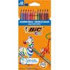 Spalvotieji pieštukai Bic Evolution Stripes, 12 vnt.
