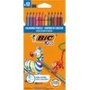 Spalvotieji pieštukai Bic Evolution Stripes, 12 vnt.