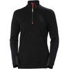 Moteriški marškinėliai Helly Hansen LIFA MERINO, juodos spalvos, M dydis
