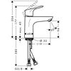 Praustuvo maišytuvas Hansgrohe Focus 31517000, chromo sp.
