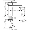 Kriauklės maišytuvas Hansgrohe Vernis Shape 71561000, chromuotas.