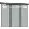 Fabryka Firan Teleskopinis tinklelis nuo uodų, 95 x 220 cm