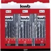 Grąžtas KWB Wiertło Einhell Einhell POWERBOX grąžtų rinkinys, 15 vnt., 3 kasetės (3/4/5/6/8/10mm, metalas, medis, akmuo)