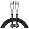 Laidas Baseus CATJK-C01. USB-C. 1 m. sidabro/juoda. 100 W
