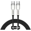 Laidas Baseus CATJK-C01. USB-C. 1 m. sidabro/juoda. 100 W