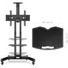 Laikiklis Onkron TV SET ACC SHELF MOBILE STAND/Juodas APT1551-B ONKRON