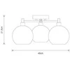 Pakabinamas šviestuvas Domoletti CEILING LIGHT ANNA 3XE27 CHROME/SMOKY