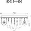 Domoletti CEILING LIGHT BISEL 50012-400 4XE14/LED