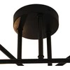 Lubinis šviestuvas Domoletti CEILING LIGHT BORA 6XG9 Juodas/SMOKY