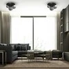Lubinis šviestuvas Domoletti CEILING LIGHT BURSA 3XE14/E27 Juodas/GOLD