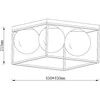 Lubinis šviestuvas Lampa sufitowa Domoletti CEILING LIGHT DRIFT 4XE14 GOLD