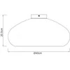 Lubinis šviestuvas Lampa sufitowa Domoletti CEILING LIGHT PAPER E27 BROWN/Juodas