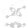 Domoletti Lubinis šviestuvas EASYLINK CL16022-6, 6 × 28 W, G9