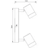 Šviestuvas sieninis Domoletti LED21001-2B 7 W, LED, 3000 °K