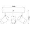 Šviestuvas sieninis Domoletti LED21001-3R 11 W, LED, 3000 °K