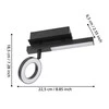 Šviestuvas lubų Eglo Cardillio 900513, LED, 3000 °K, 2 x 3.2 W