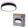 Lubinis šviestuvas Osram 28W LED paviršinis šviestuvas SMART+ ORBIS, juodas, 3000/6500K/RGB, dimeriuojamas